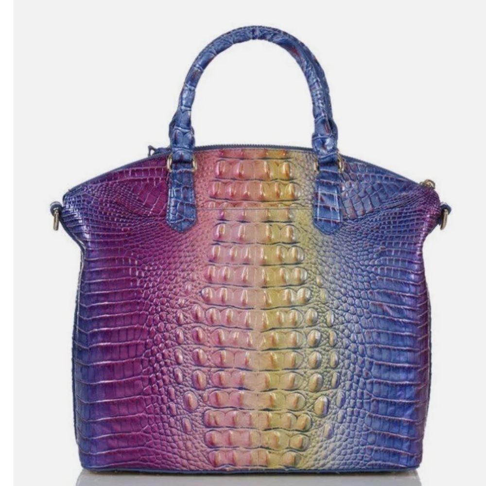 Brahmin NWT LARGE Duxbury Satchel MAGIC Ombre Melbourne style k49 1708 00651 - Picture 9 of 14